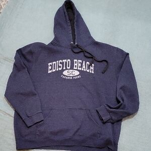 Lone Rock Clothing Edisto Beach SC Paradise Found Dark Navy Pullover Hoodie 2XL